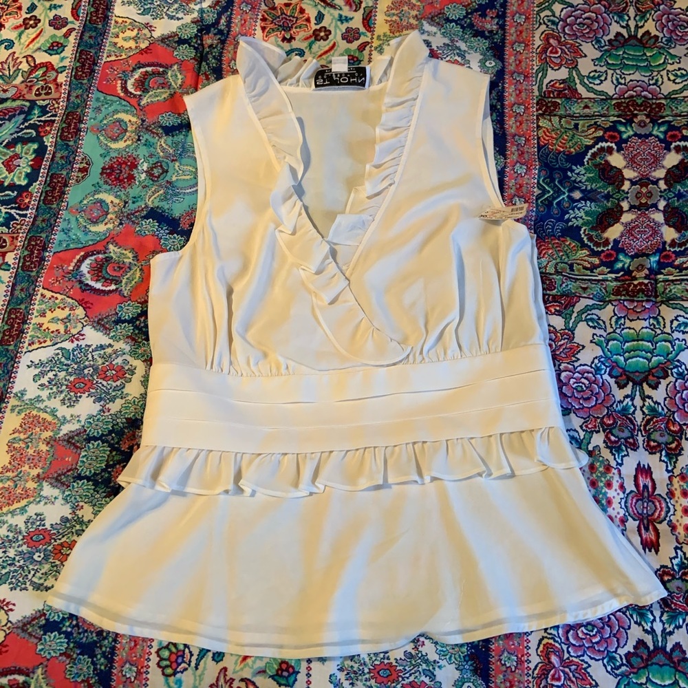 Women’s St. John silk blouse